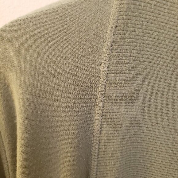 Athleta Light Sage Green Drape Front Lounge Cardigan Jacket Size S - Picture 4 of 11